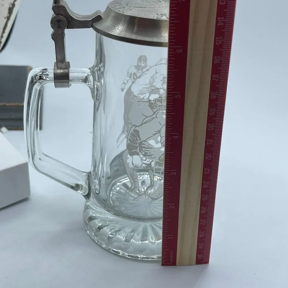 Vintage 1998 Avon NFL etched beer stein made in Germany.